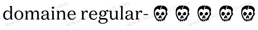 domaine regular字体转换